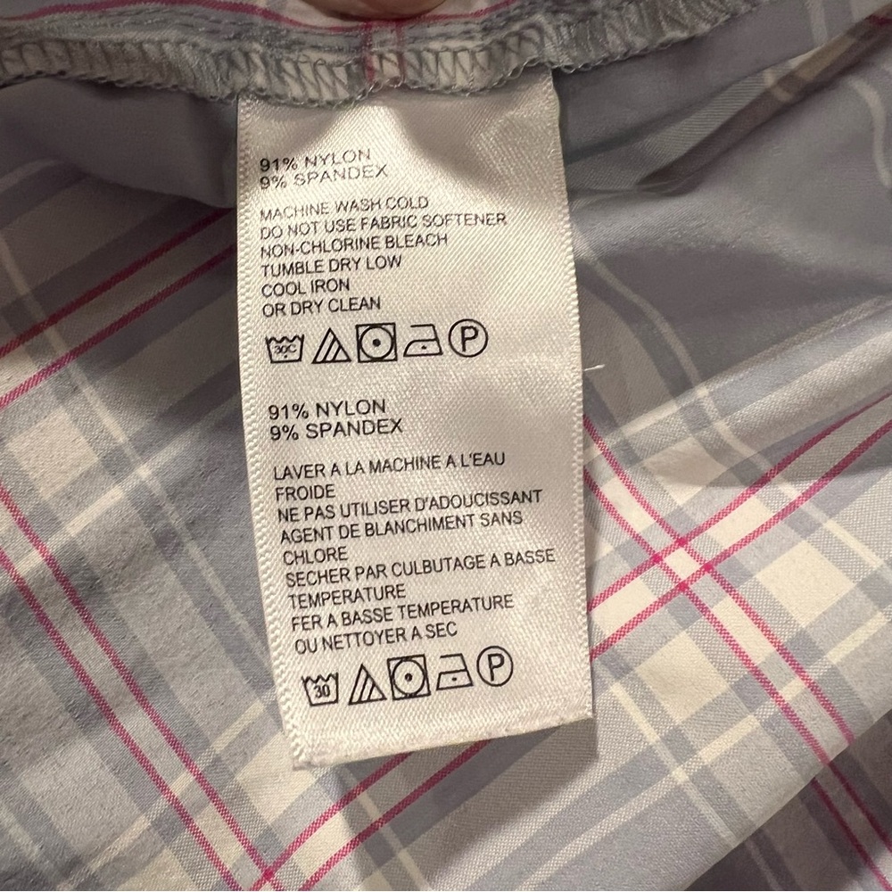 Tommy Bahama The Siesta key shirt Men's Gray and pink Plaid Shirt medium - Picture 5 of 7